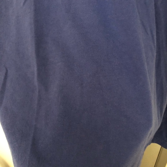 BEN SHERMAN Blue Cotton One-Pocket Tee - Picture 9 of 10